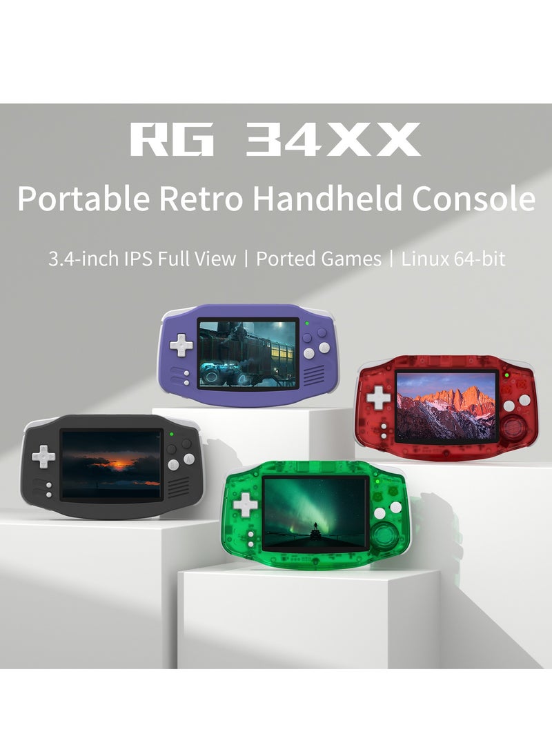 ANBERNIC  - RG 34XX Handheld Game ConsoleH700 quad-core ARM  Android 13 3.4-inch IPS full-view angle 3500mAh 5G WIFI Bluetooth Retro Video Players（32G+128G） - Image 1