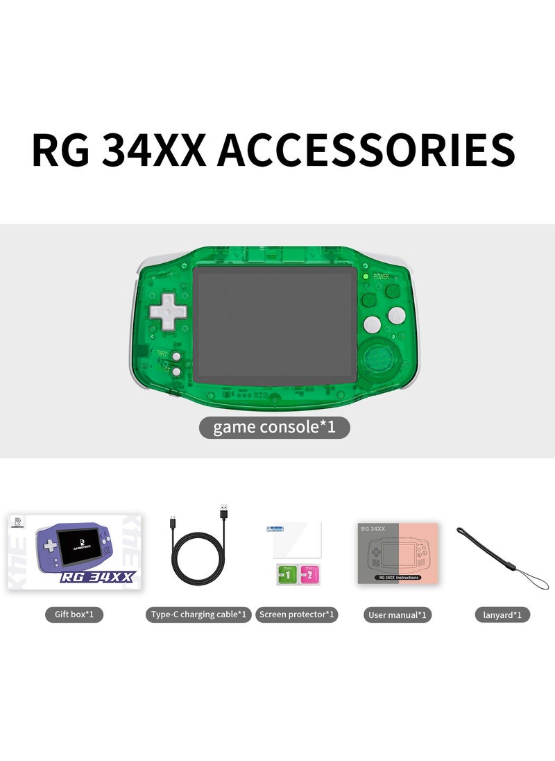 ANBERNIC  - RG 34XX Handheld Game ConsoleH700 quad-core ARM  Android 13 3.4-inch IPS full-view angle 3500mAh 5G WIFI Bluetooth Retro Video Players（32G+128G） - Image 1