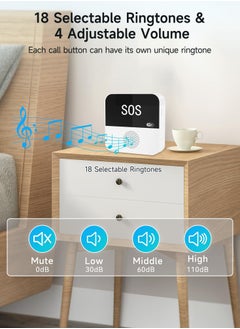 XiuWoo 3 Pack Wireless Caregiver Call Button for Elderly at Home, WIFI Panic Button, Help Button, Alarm for Senior Citizens w Sound Light Alarm, App Alert, Emergency Response Button  - Image 5