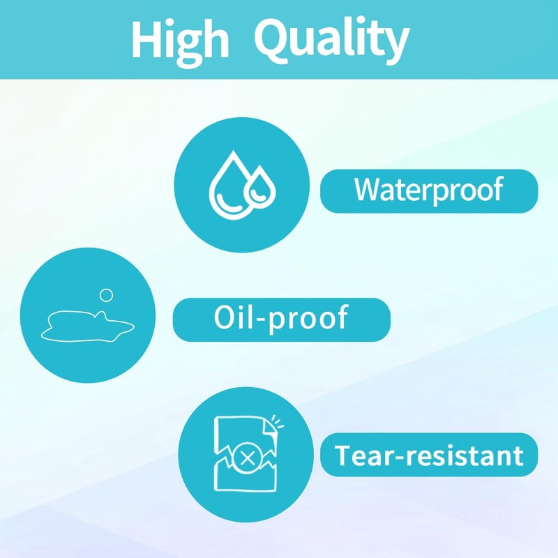 STARLIBOO Clear Transparent Stickers,1.5 Inch Round Clear Transparent Labels for Package Envelope (500 PCS, Waterproof) - Image 3
