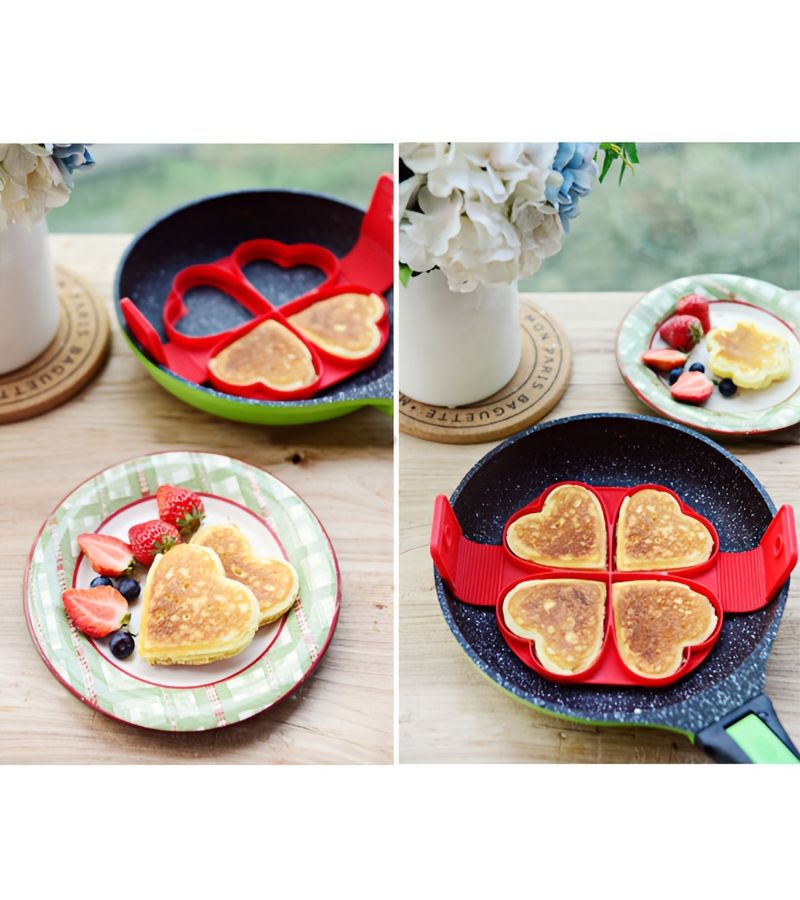 Non Stick Silicone Egg Ring Round for Perfect Fried Pancake - Image 5