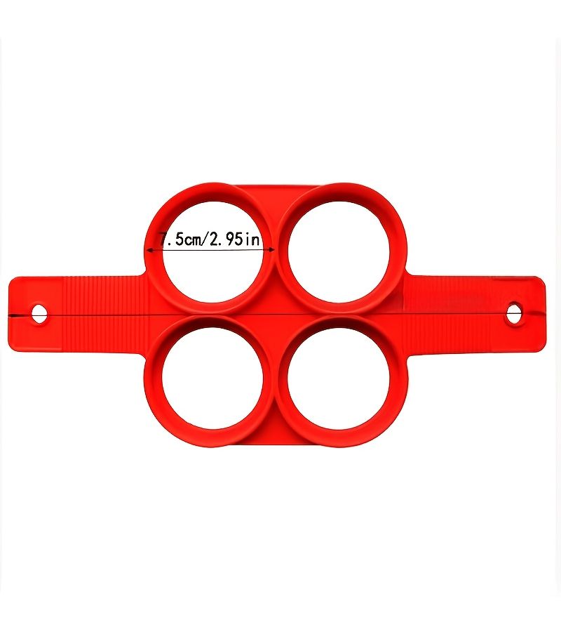 Non Stick Silicone Egg Ring Round for Perfect Fried Pancake - Image 2