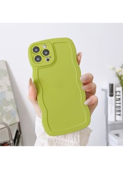 Case Cover For iPhone 11 Pro Max Wave Edge Silicone Phone Case Green