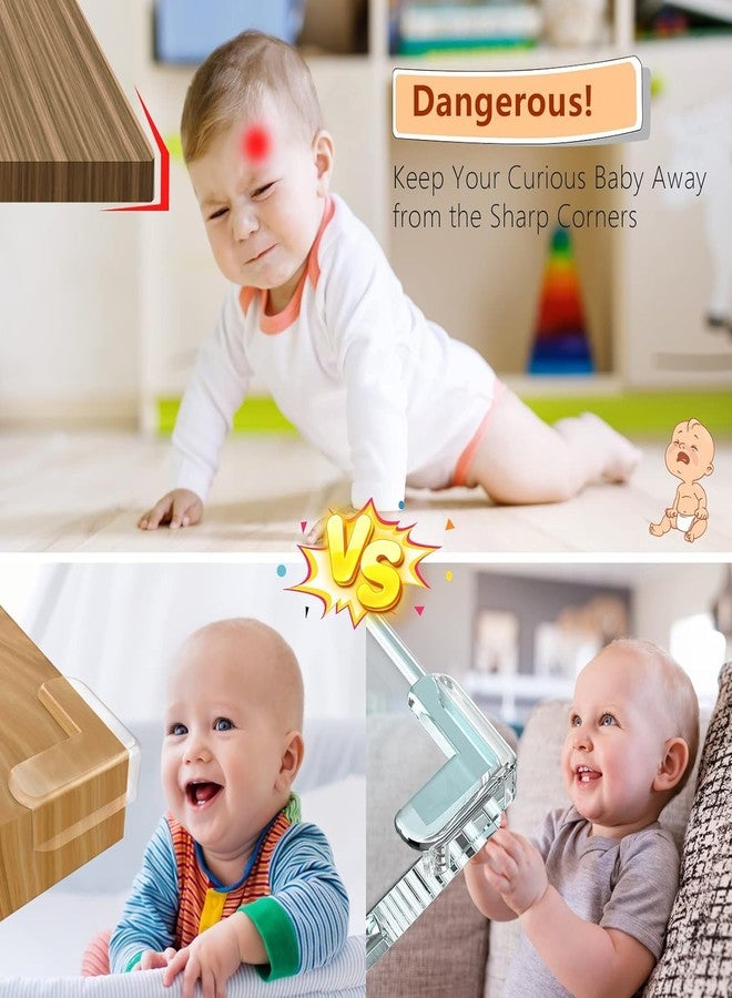 HPARY Baby Proofing 16 Pack Corner Guards Furniture Corner & Edge Safety Bumpers Corner Covers Protectors Baby Proof Bumper & Cushion to Cover Sharp Furniture & Table Edges (L Shape) (8) - Image 2