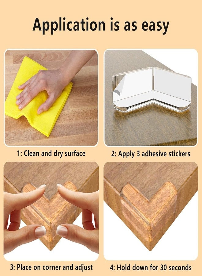 HPARY Baby Proofing 16 Pack Corner Guards Furniture Corner & Edge Safety Bumpers Corner Covers Protectors Baby Proof Bumper & Cushion to Cover Sharp Furniture & Table Edges (L Shape) (8) - Image 3