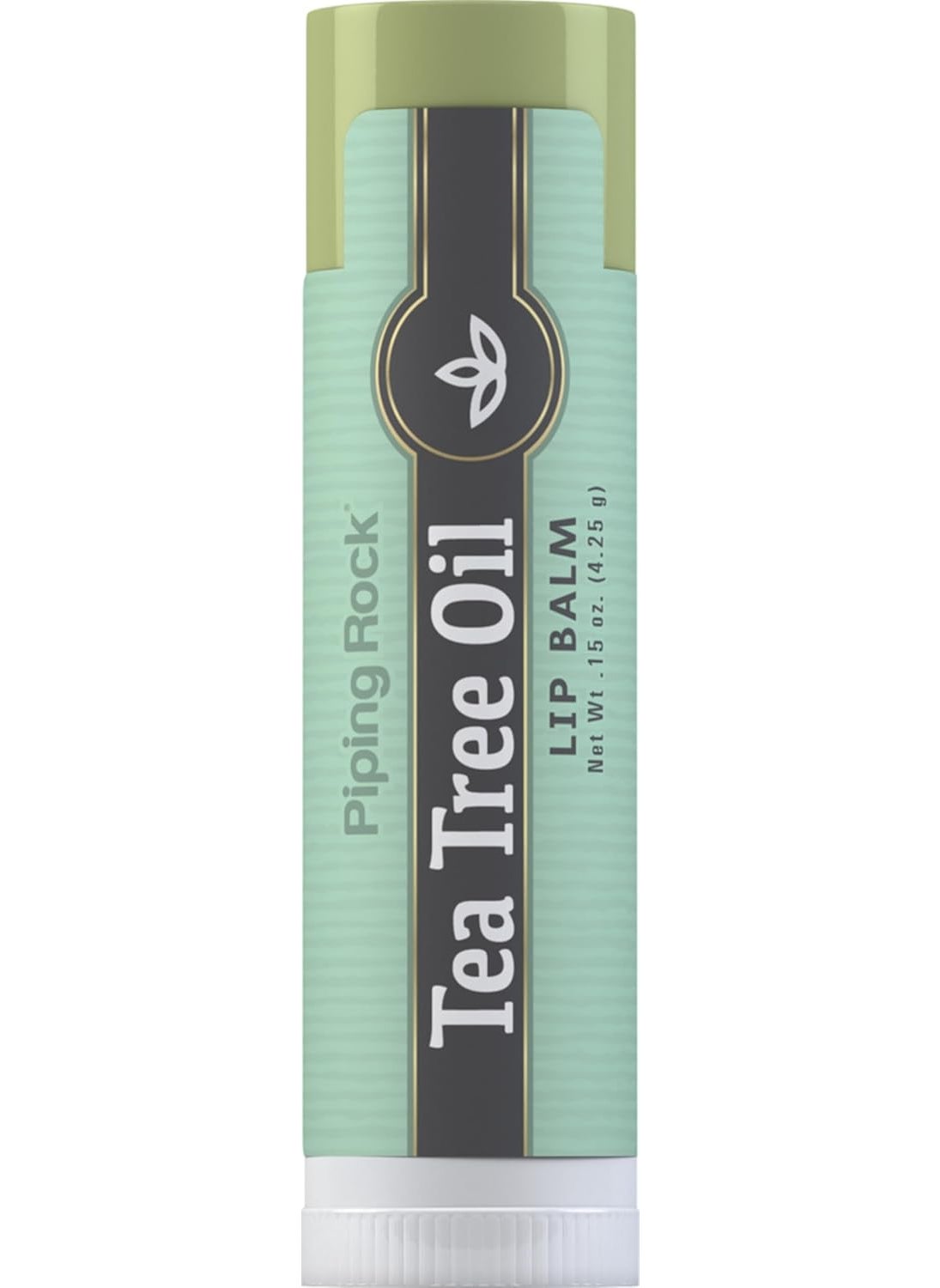 Piping Rock - Piping Rock Tea Tree Oil Lip Balm  015 oz  Moisturizing and Soothing  Non GMO Gluten Free - Image 1
