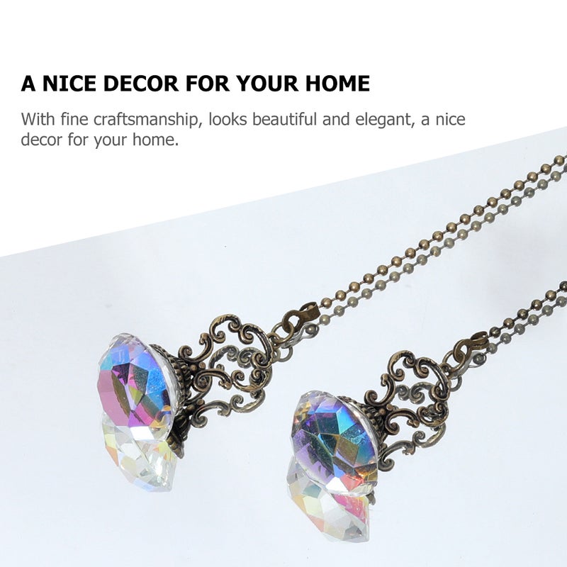 4 Pcs Crystal Fan Pull Light Accessory - Image 3