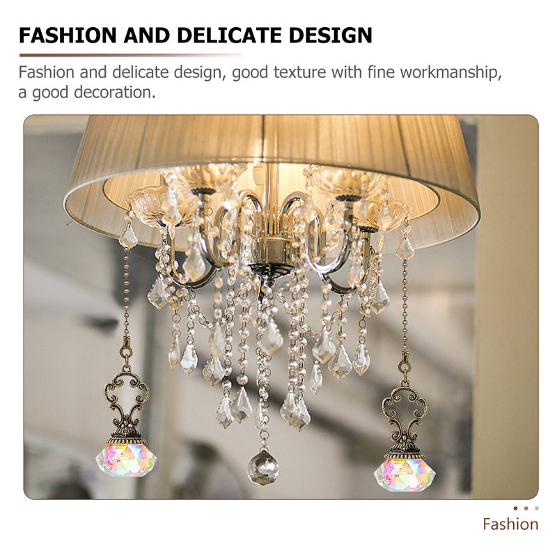 4 Pcs Crystal Fan Pull Light Accessory - Image 5