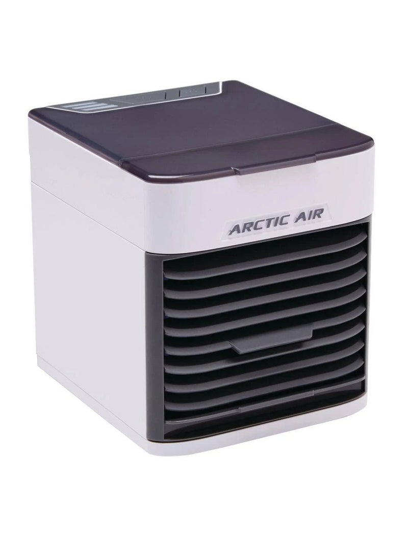 ARCTIC AIR Arctic Air Ultra USB Mini Air Cooler Adjustable Air Flow Grill 10 Hour Run Time Built-In Led Light Air Humidifier 3 Adjustable Speeds Portable Air Conditioner Cooler For Bedroom Office Outdoor Travel  - Image 1
