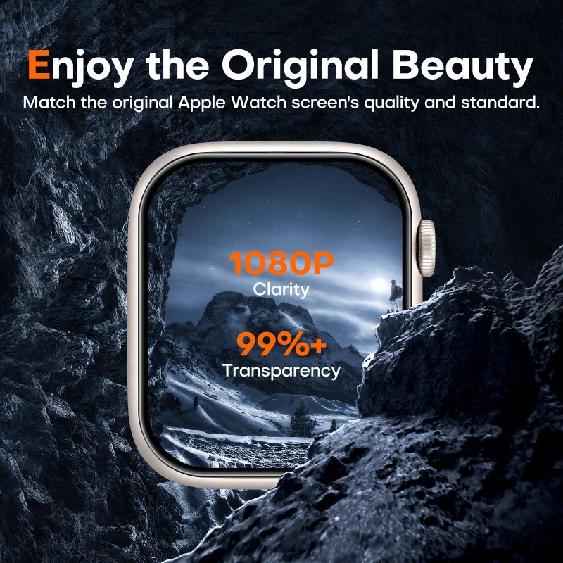 ال كي LϟK [6 Pack] for Apple Watch SE3/SE2/SE/Series 6/5/4 Screen Protector 40mm - Image 4