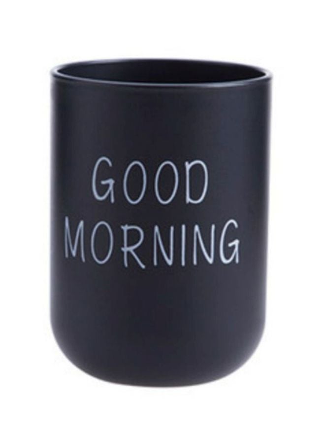 Toothbrush Cup For Bathroom Black/White 7 X 7 X 10cm