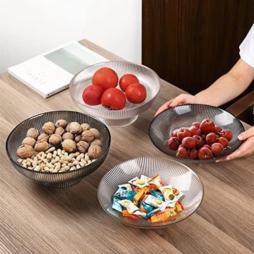 Red-Rubby Designer Glass Serving Fruit | Fruit Bowl, Dish for Sweets, Home Decor Pedestal Bowl,Serving Tray for Dining Table, Glass Decorative Bowl (Set of 1) Multi Colour, 750 ml - Image 5