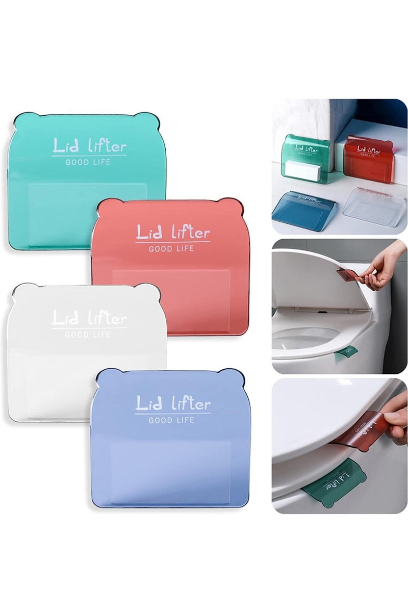 هومستر أداة رفع مقعد المرحاض - 4 مفاتيح سهلة الفتح بمقابض مانعة للاتساخ لرفع الغطاء دون لمس - Image 1