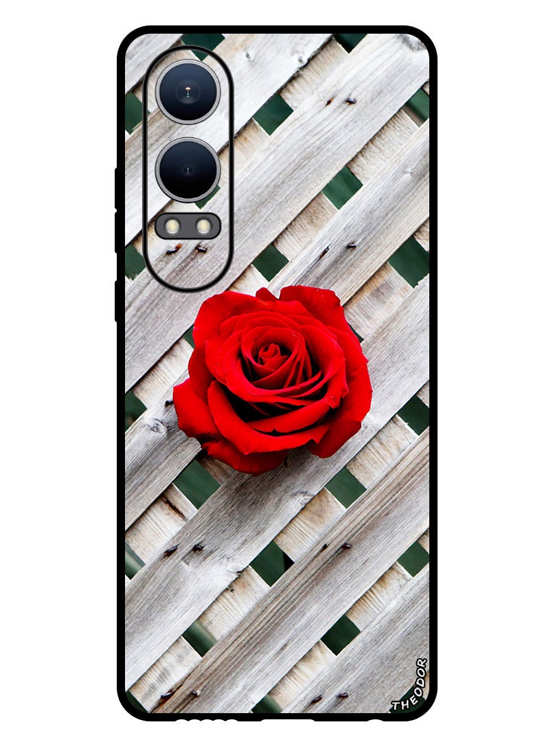 Theodor Protective Case Anti Scratch Shock Proof Bumper Cover For Oppo K12x (China) rose_fence_wall - Image 1