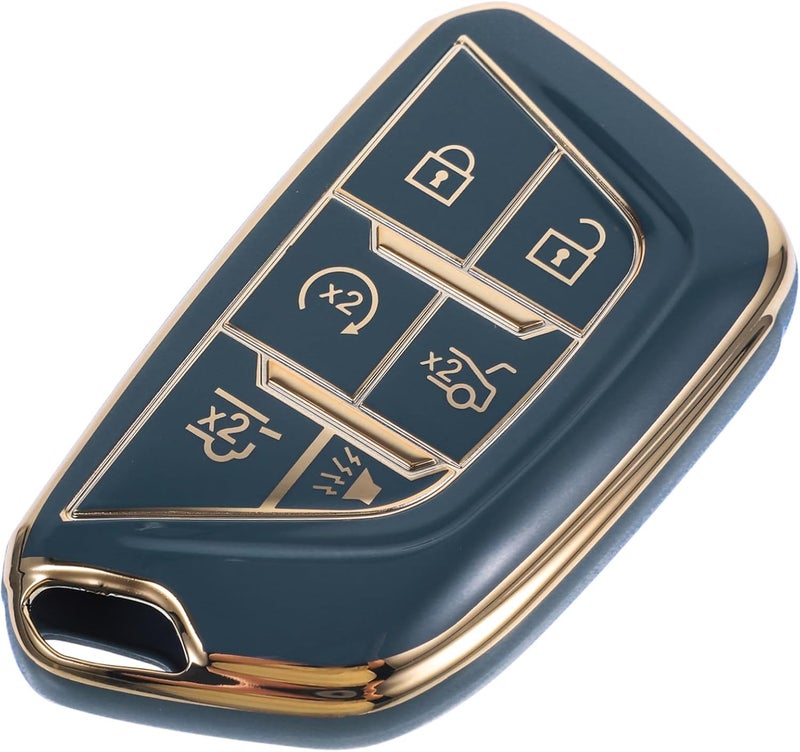 OUNONA Key Fob Cover for Durable TPU Key Protector with Protection Easy to Install Fit for Cadillac - Image 1