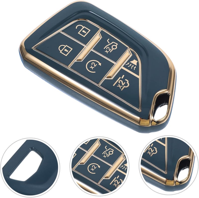 OUNONA Key Fob Cover for Durable TPU Key Protector with Protection Easy to Install Fit for Cadillac - Image 4