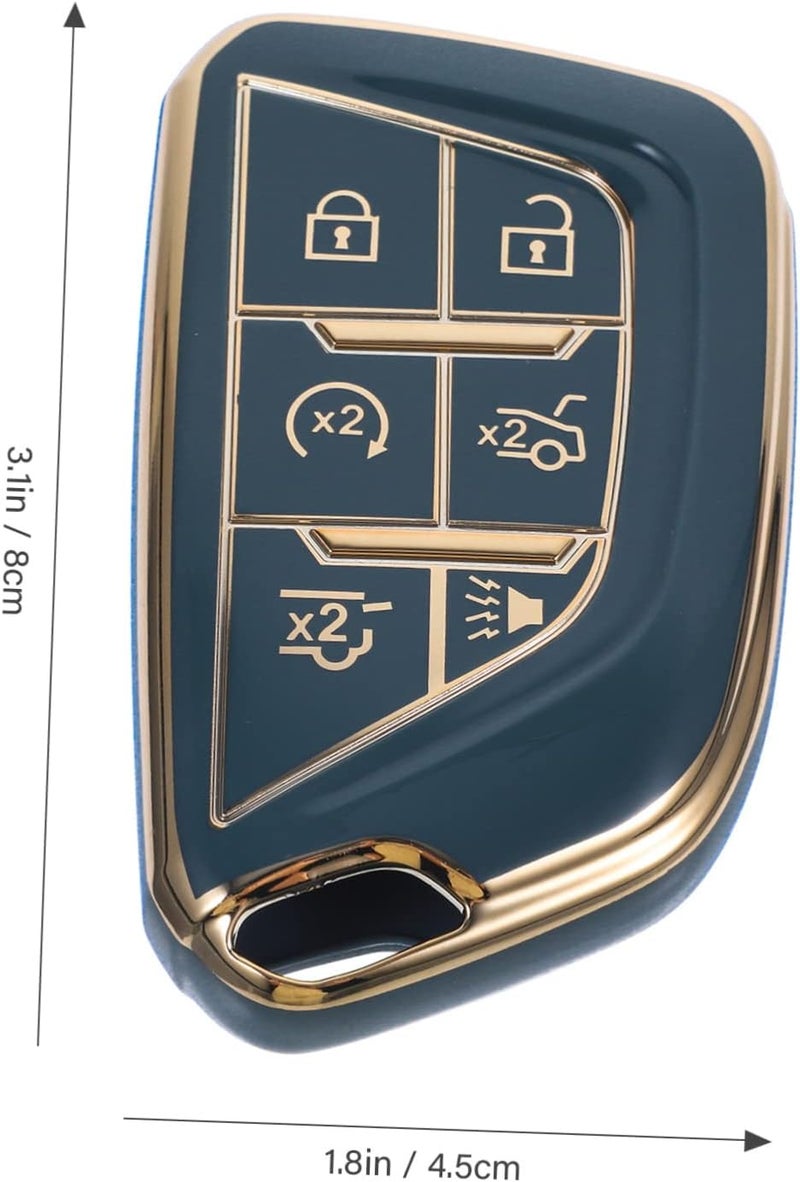 OUNONA Key Fob Cover for Durable TPU Key Protector with Protection Easy to Install Fit for Cadillac - Image 2