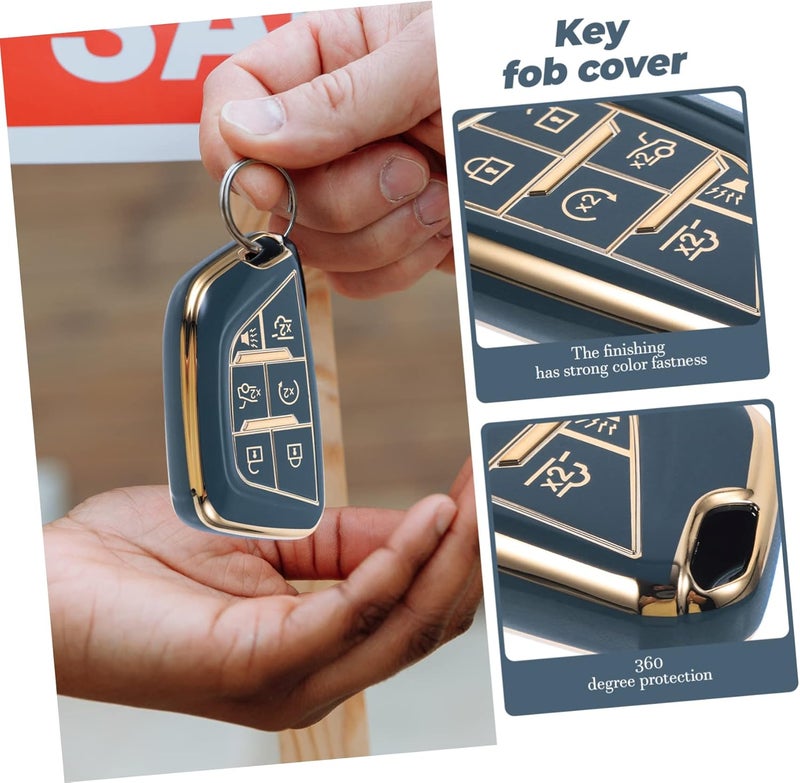 OUNONA Key Fob Cover for Durable TPU Key Protector with Protection Easy to Install Fit for Cadillac - Image 5