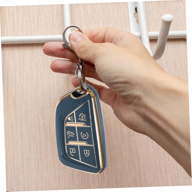 OUNONA Key Fob Cover for Durable TPU Key Protector with Protection Easy to Install Fit for Cadillac - Image 3