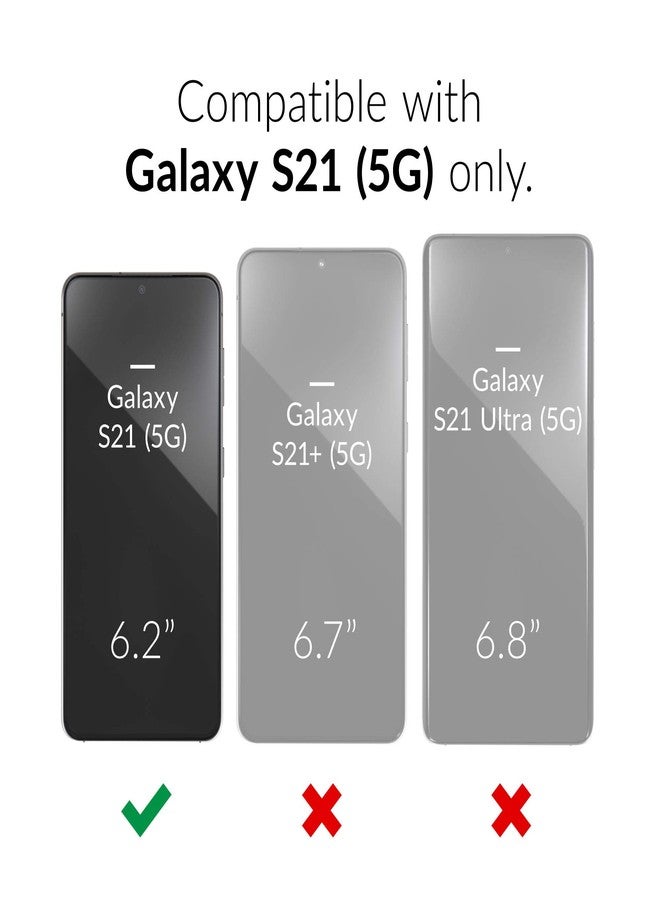 كريف جراب Crave Slim Guard لهاتف Galaxy S21، جراب مقاوم للصدمات لهاتف Samsung Galaxy S21 وS21 5G (6.2 بوصة) - أزرق داكن - Image 2