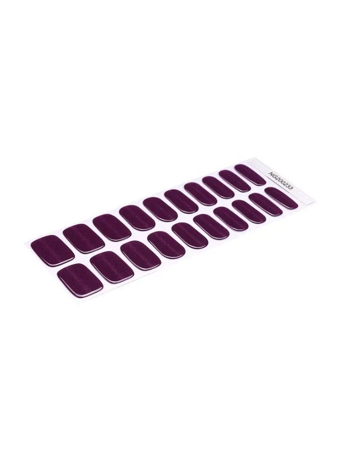 Semi-Cured Gel Nail Wraps – Salon Quality Manicure – Easy Apply & Remove – 20 Strips + File + Wooden Stick - Image 4