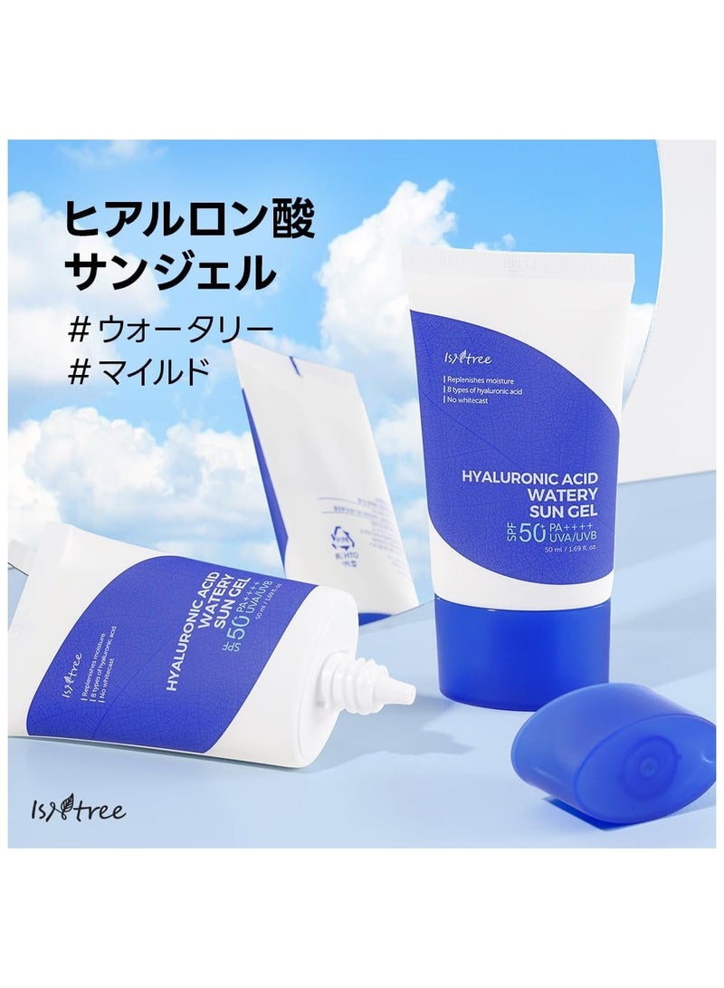 ISNTREE Hyaluronic Acid Watery Sun Gel 50ml - Image 2