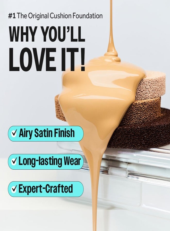 CLIO PROFESSIONAL كلو كيل كوفر فاون وير كوشن الأصلي - 20 درجة، تغطية قابلة للبناء من خفيفة إلى متوسطة، لمسة طبيعية، أساس مكياج كوري، ثبات طويل الأمد على البشرة، 19N بورسلين - Image 3