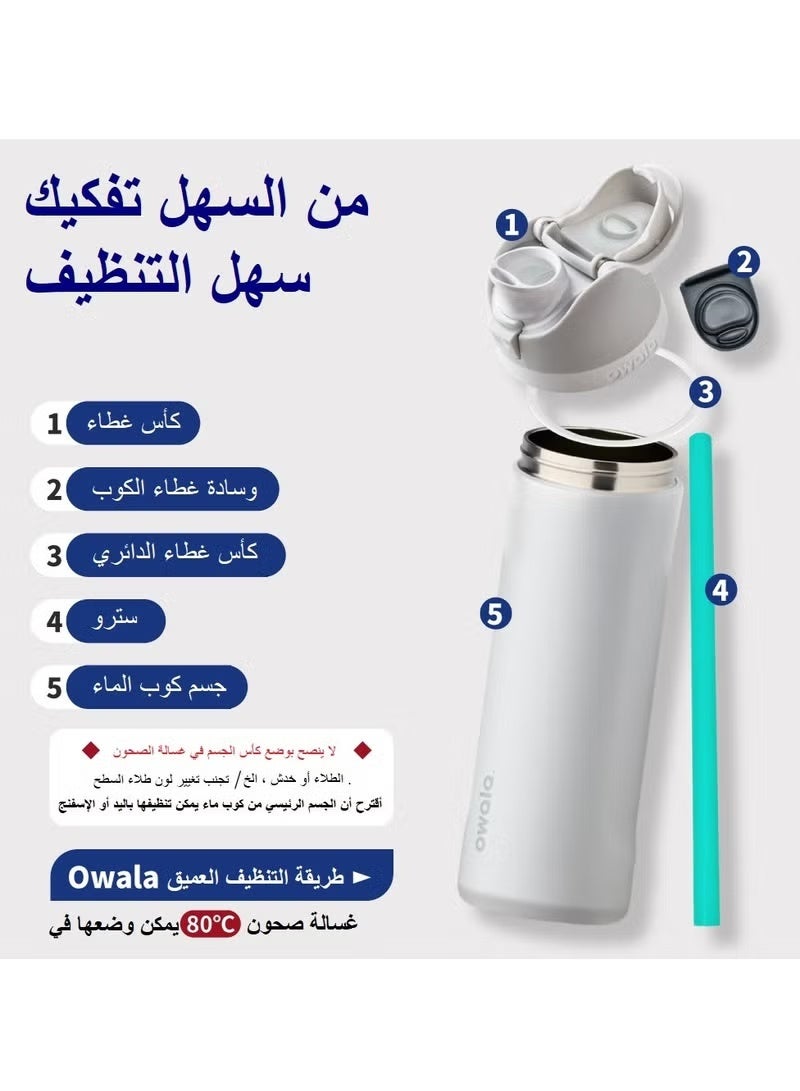 Owala Insulated Stainless Steel Water Bottle with Straw for Sports and Travel, 32-Ounce Pet 32 OZ - Image 3