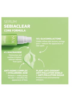 SVR SVR Sebiaclear Face Serum - Reduces the Appearance of Fine Lines, Wrinkles, Helps Control Breakouts & Unclog Pores - With Niacinamide, Retinoid-like & Hyaluronic Acid - For Sensitive Oily Skin 1 fl.oz  - Image 4