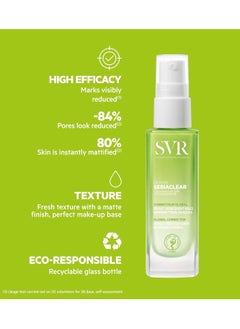SVR SVR Sebiaclear Face Serum - Reduces the Appearance of Fine Lines, Wrinkles, Helps Control Breakouts & Unclog Pores - With Niacinamide, Retinoid-like & Hyaluronic Acid - For Sensitive Oily Skin 1 fl.oz  - Image 2