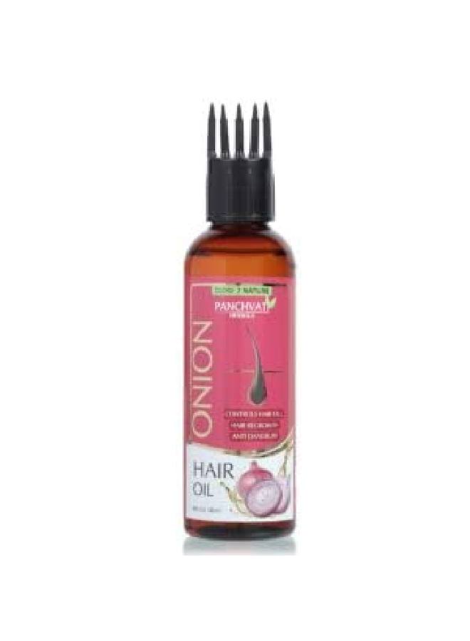 Panchvati HERBALS ONION OIL WITH COMB APPLICATOR REDUCES HAIR FALL 100ML (PACK OF 2) - Image 3