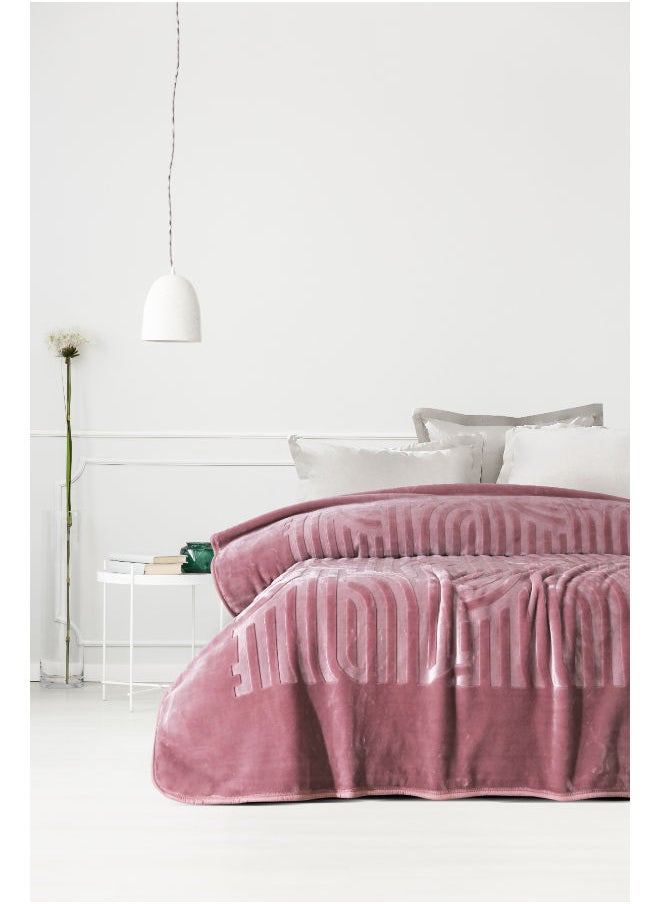 MORANO - Engraved Single Blanket1 Ply Blanket Size - 180 x 240 cm Weight - 2.280 Kg 100% Polyester Embossed design - Image 1