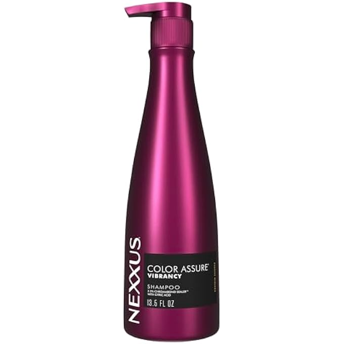 Nexxus COLOR ASSURE Shampoo for Vibrancy for Color Treated Hair Powered by CHROMABOND SEALER with Citric Acid 13.5 oz