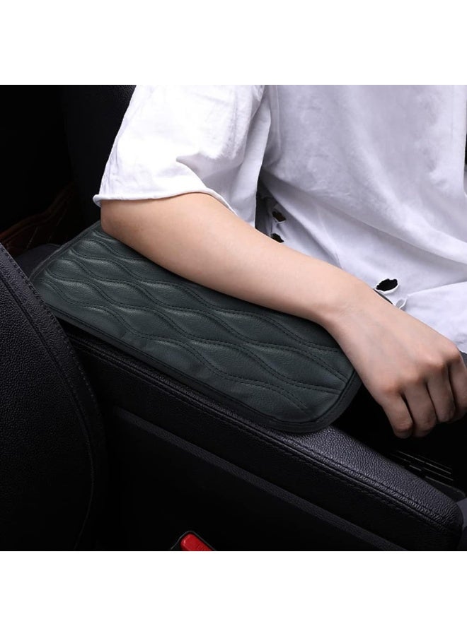 غطاء وسادة وحدة التحكم المركزية للسيارات مناسب عالمي لسيارات الدفع الرباعي / الشاحنة / السيارة مقاوم للماء مسند ذراع السيارة غطاء صندوق المقعد غطاء مسند الذراع الجلدي - Image 1