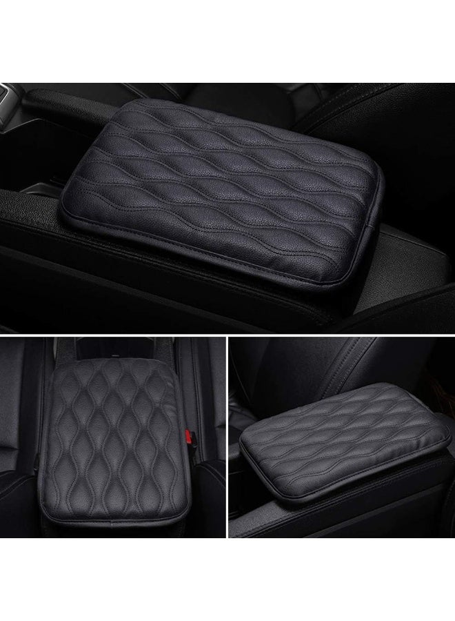 غطاء وسادة وحدة التحكم المركزية للسيارات مناسب عالمي لسيارات الدفع الرباعي / الشاحنة / السيارة مقاوم للماء مسند ذراع السيارة غطاء صندوق المقعد غطاء مسند الذراع الجلدي - Image 2