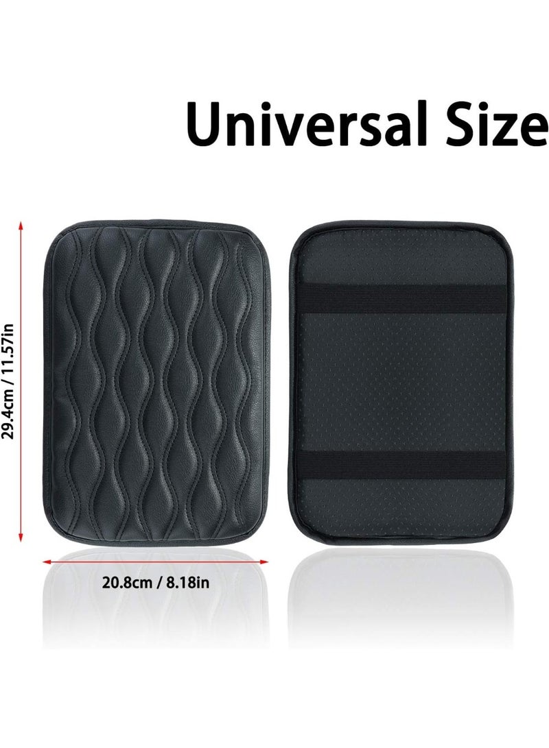 غطاء وسادة وحدة التحكم المركزية للسيارات مناسب عالمي لسيارات الدفع الرباعي / الشاحنة / السيارة مقاوم للماء مسند ذراع السيارة غطاء صندوق المقعد غطاء مسند الذراع الجلدي - Image 4