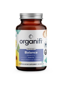Organifi Organifi Balance Probiotics for Digestive Health - 5 Resilient Strains, 30 Vegan Capsules  - Image 1