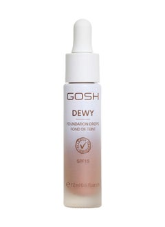 gosh Dewy Foundation Drops 12 Ml - 010 Deep  - Image 1
