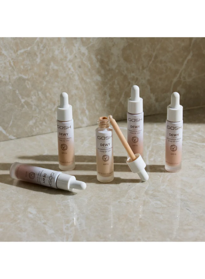 gosh Dewy Foundation Drops 12 Ml - 010 Deep