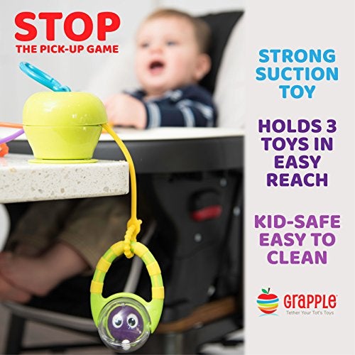 Grapple, The Baby Suction Cup Toy Holder for High Chair, Stroller and Teething Toys for Babies 6-12 Months. One of Your Baby Must Haves! - Image 2