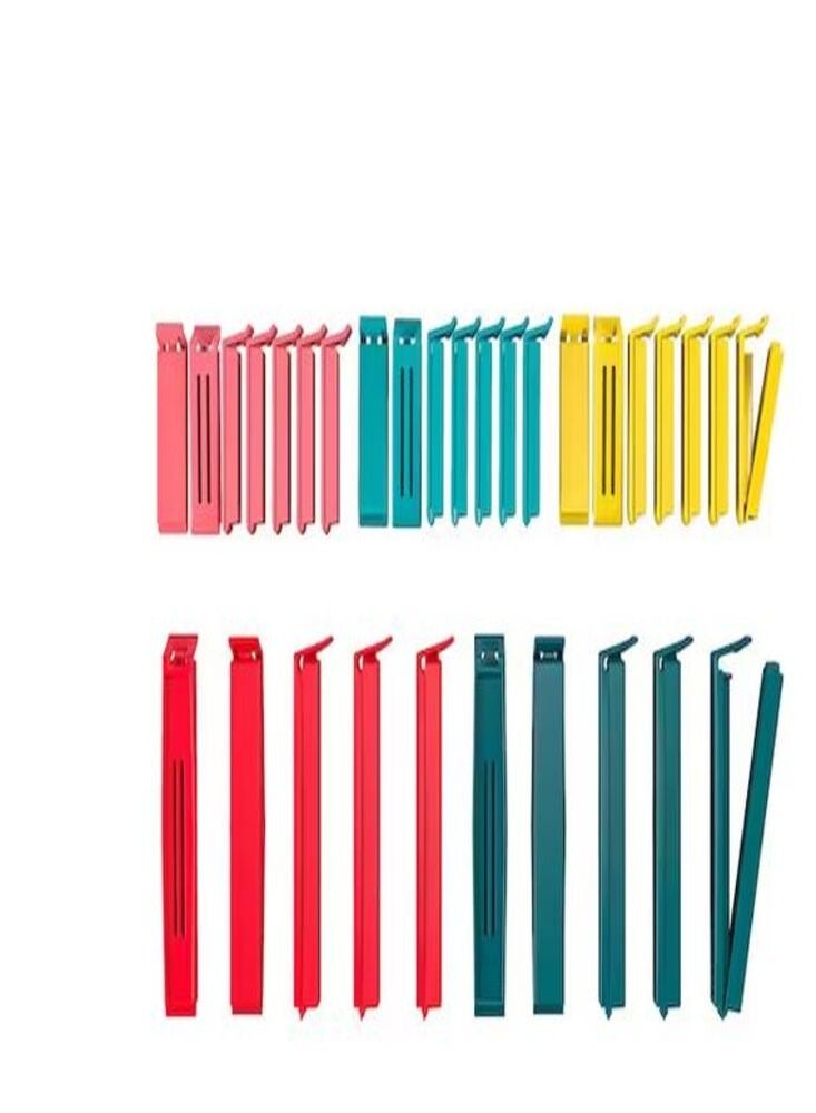 Sealing clip set of 30 mixed colors and mixed sizes  - Image 1
