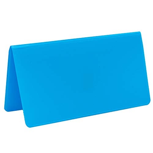 CAROUSELCHECKS Sky Blue Vinyl Checkbook Cover, Top Tear Personal Vinyl Checkbook Cover - Image 3