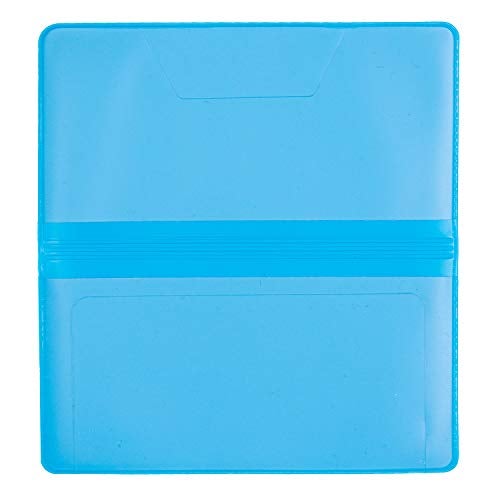 CAROUSELCHECKS Sky Blue Vinyl Checkbook Cover, Top Tear Personal Vinyl Checkbook Cover - Image 4