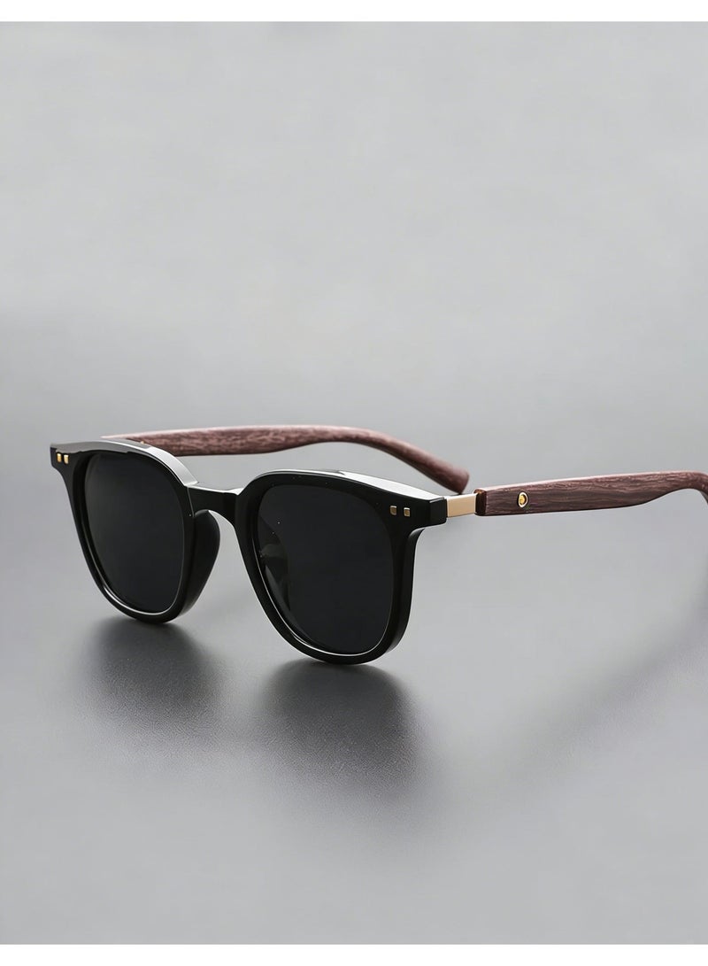 Urise Sunglasses for Men Women Polarized with Handmade Natural Wood Frames UV400 - Image 2