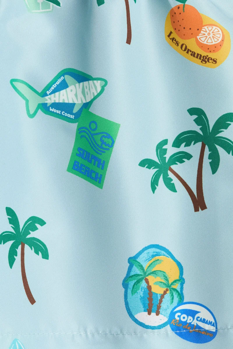 H&M Printed swim shorts