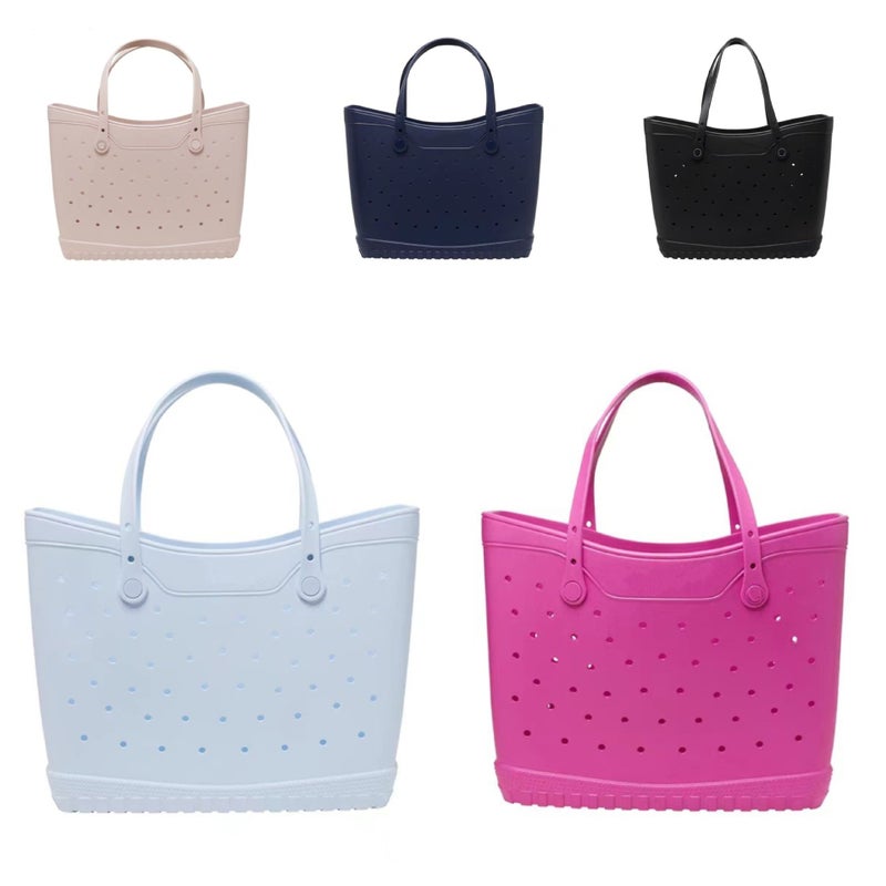 Eva Large Portable Multi-Functional Eco-Friendly Shoulder Multi-Color Hole Beach Bag Pet Vegetable Basket Classic Tote Bag - Image 2