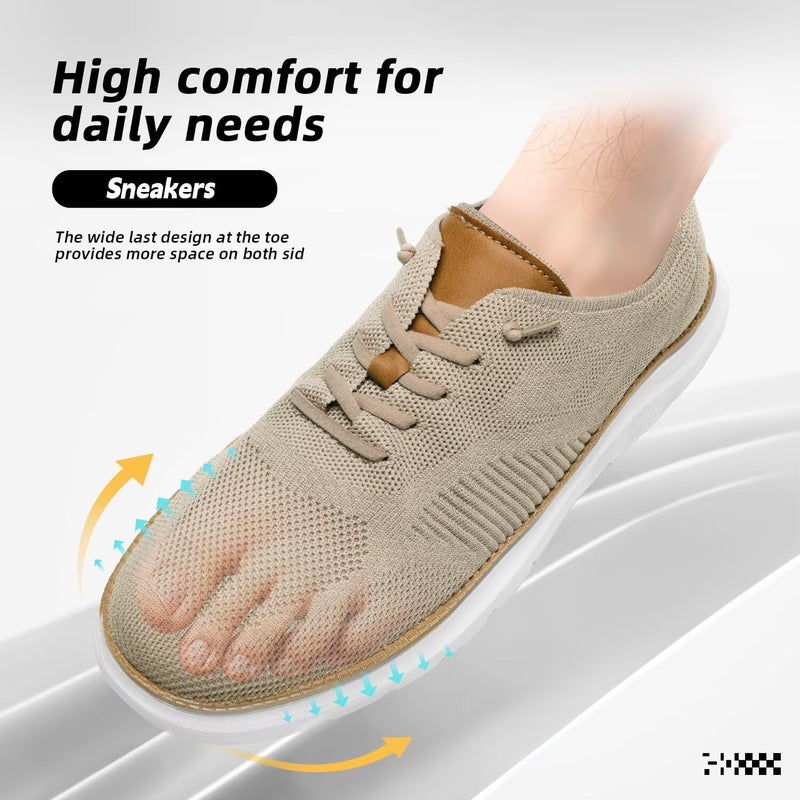 Kvovzo Men's Slip in Oxfords Casual Dress Boat Shoes Fashion Walking Sneakers Mesh Business Work Lightweight Soft Sole - Image 2