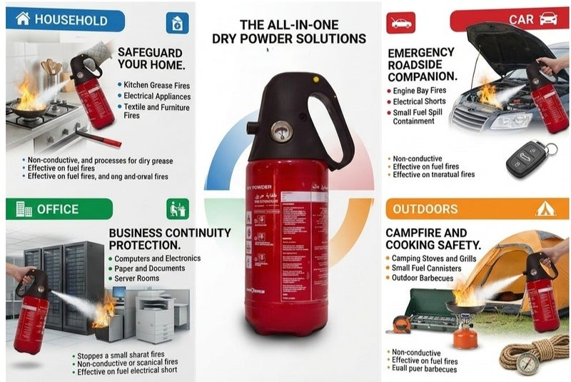 Micronisus Fire Extinguisher 1 Kg with Smart Clip - Image 2