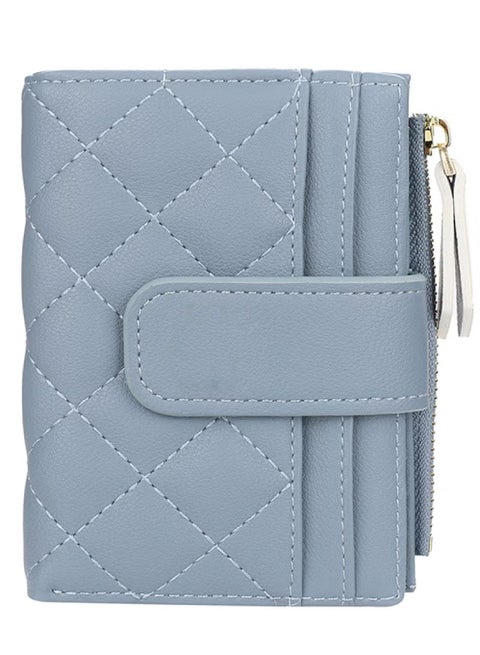 Small Wallets for Women Slim Bifold Credit Card Holder Minimalist Zipper Coin Pocket