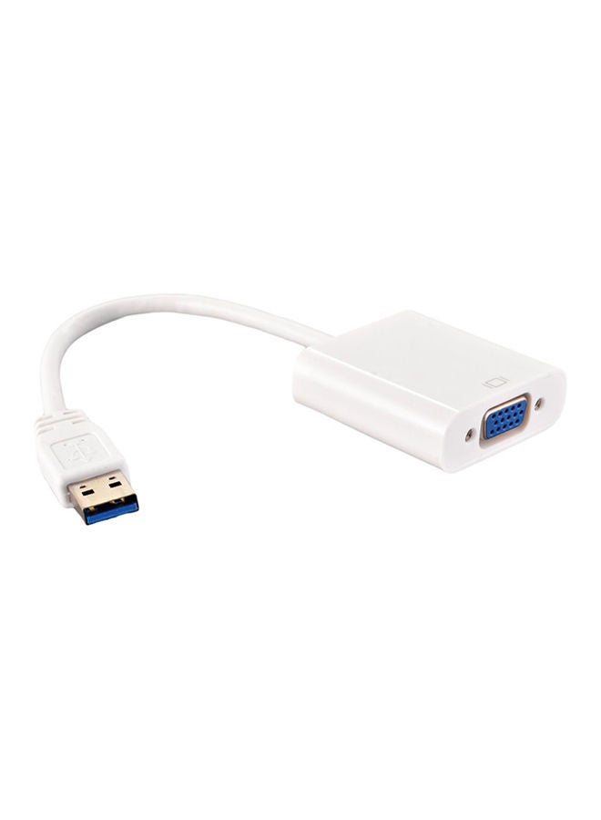 NIBEMINENT USB 3.0 To VGA Adapter White - Image 2